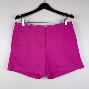 J. Crew 5" Classic Comfortable Cotton Chino Shorts Pink Size 8/M NWOT